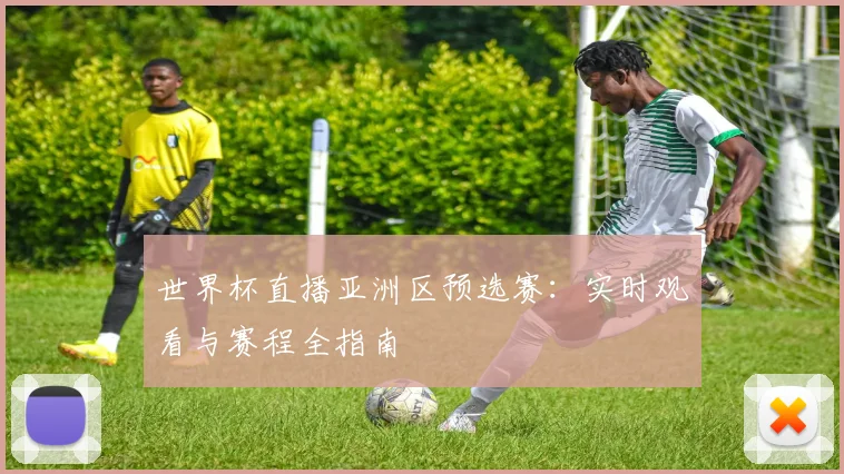 世界杯直播亚洲区预选赛：实时观看与赛程全指南